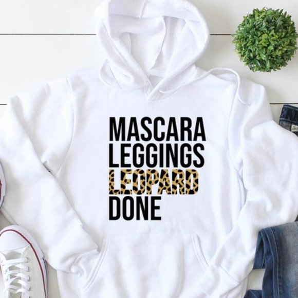 “Mascara Leggings Leopard Done” Sweatshirt - Picture 1 of 1
